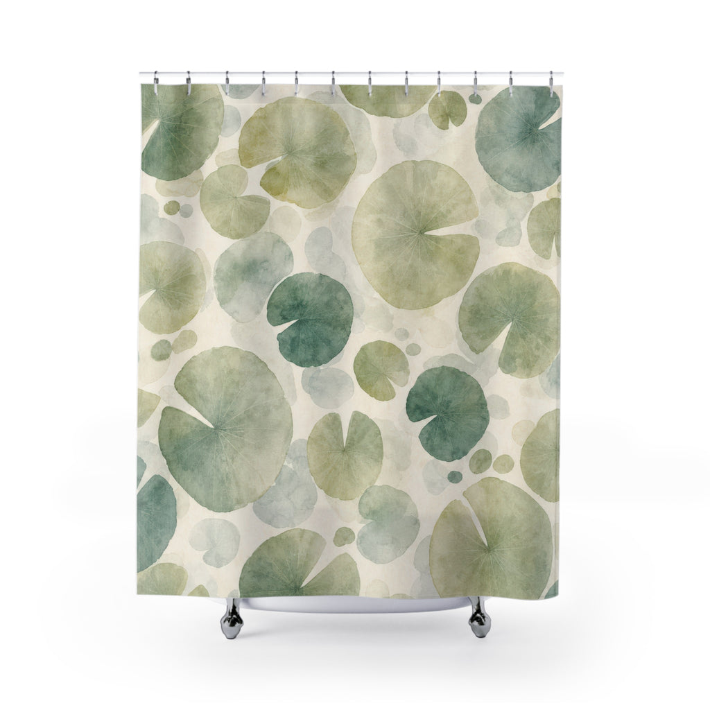 Pond Lily Abstract Shower Curtain