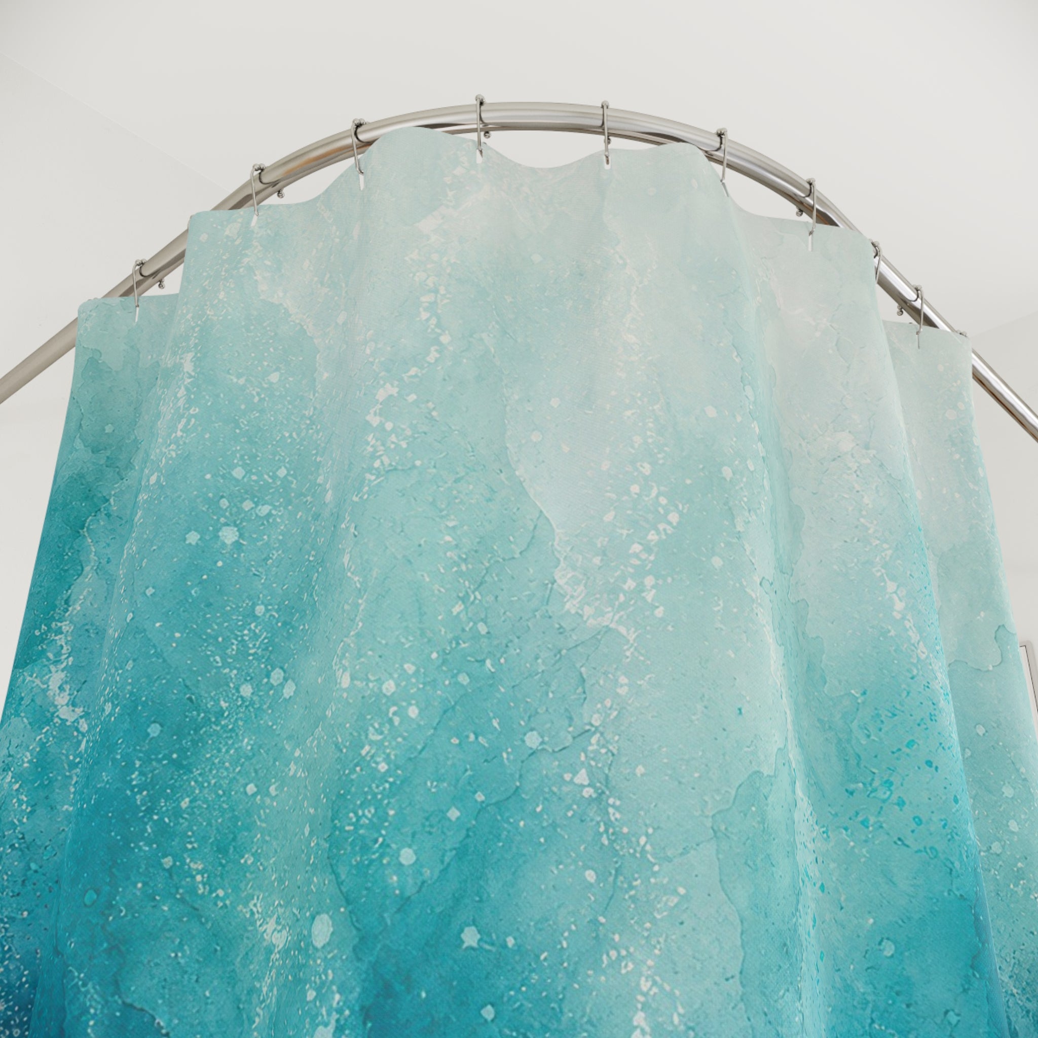 Blue Gradient Shower Curtain