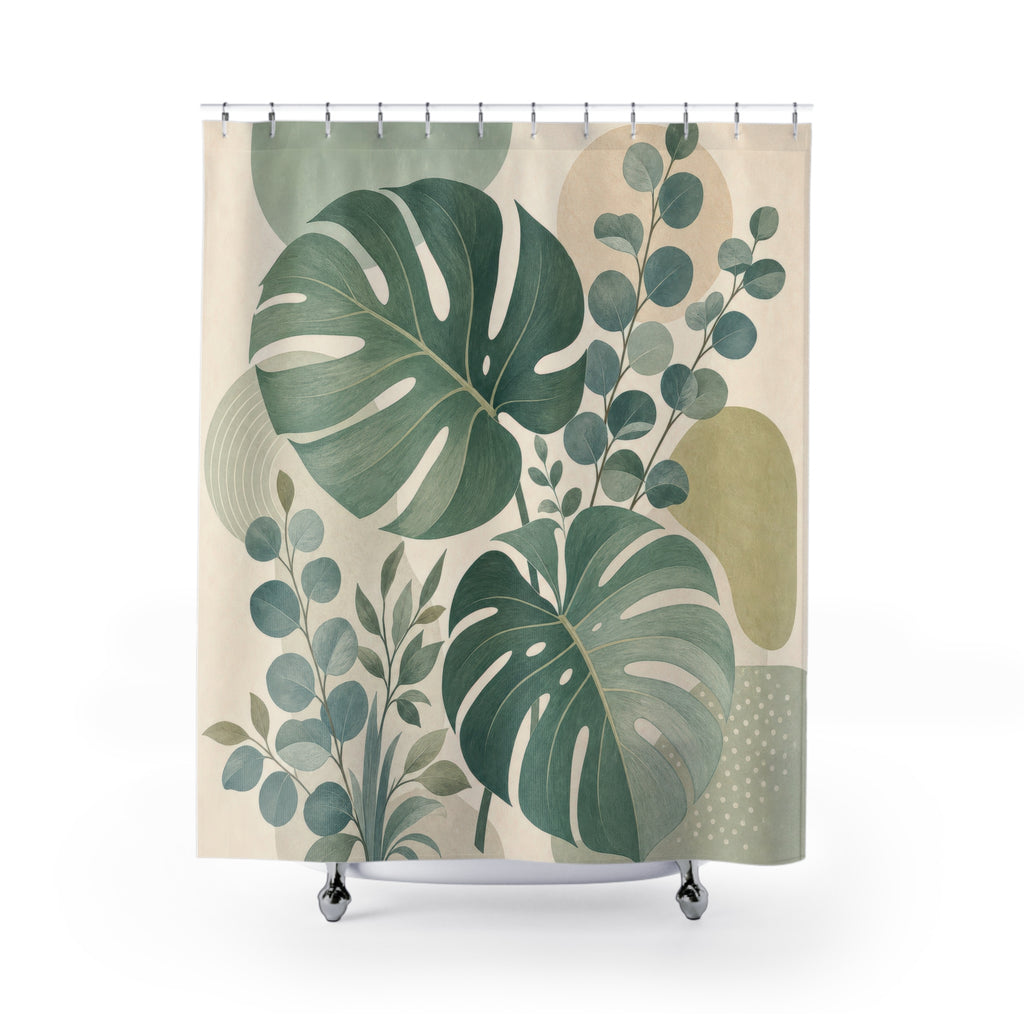Botanical Green Shower Curtain