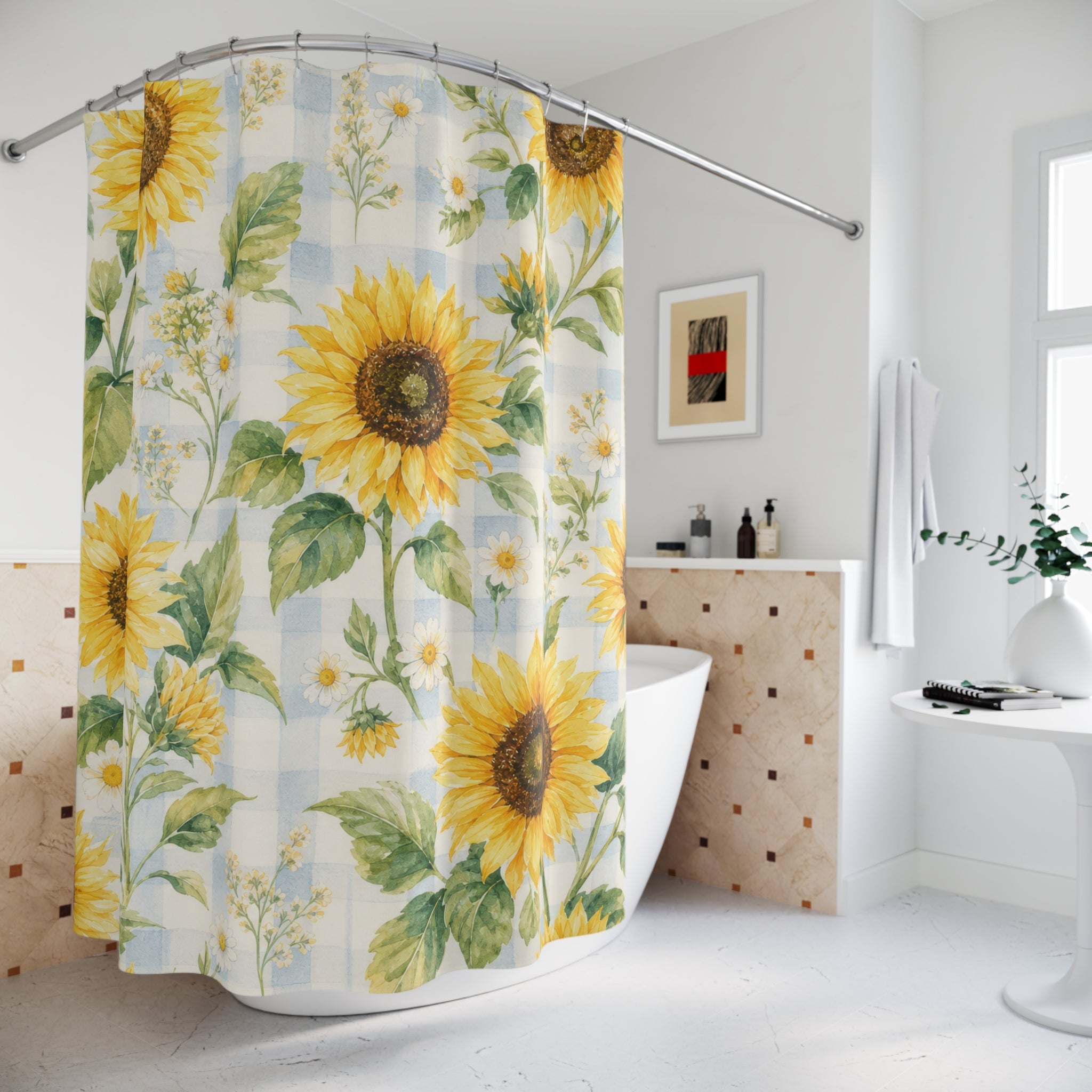 Yellow Sunflower Shower Curtain