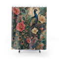 Peacock Tea Garden Shower Curtain
