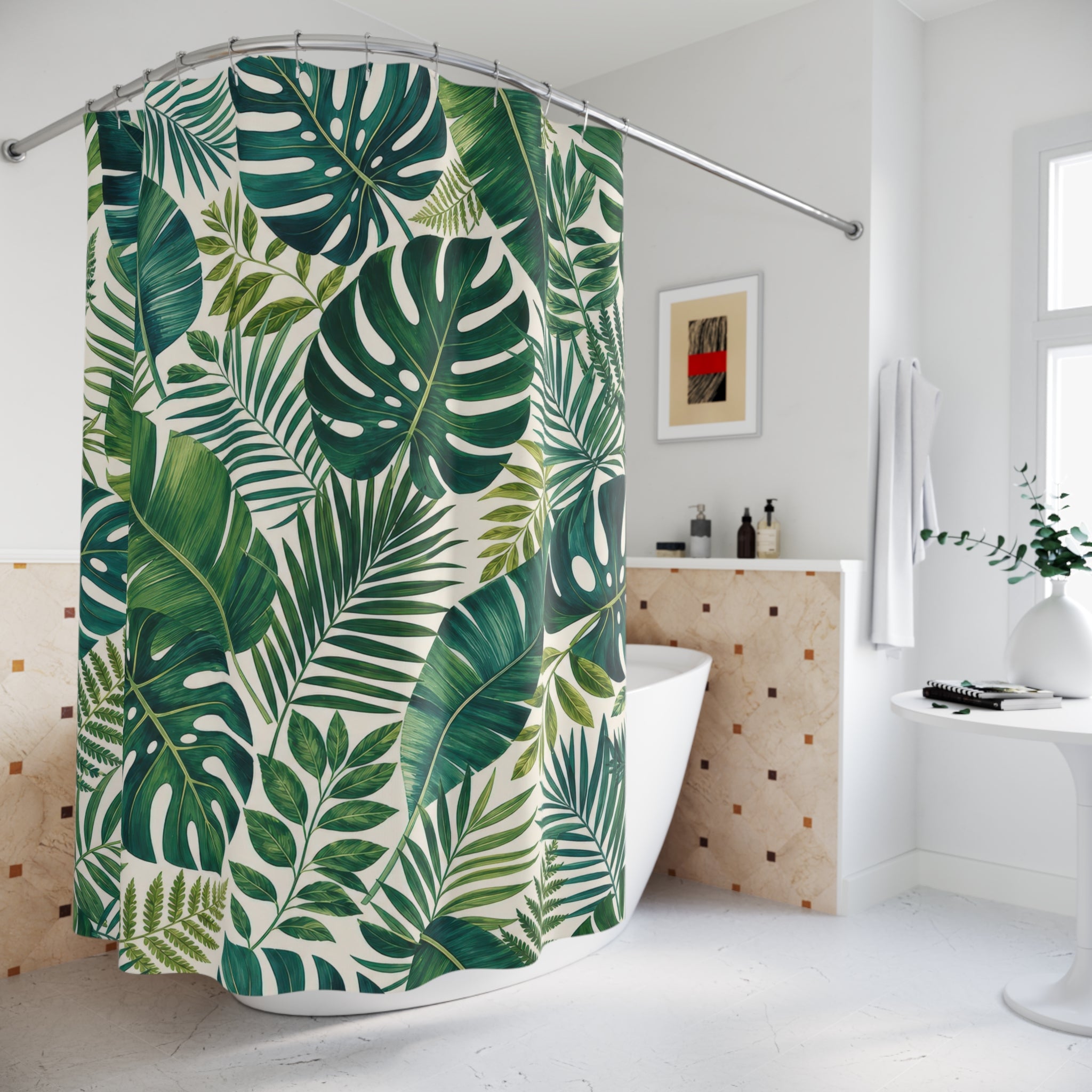 Palm Leaf Shower Curtain