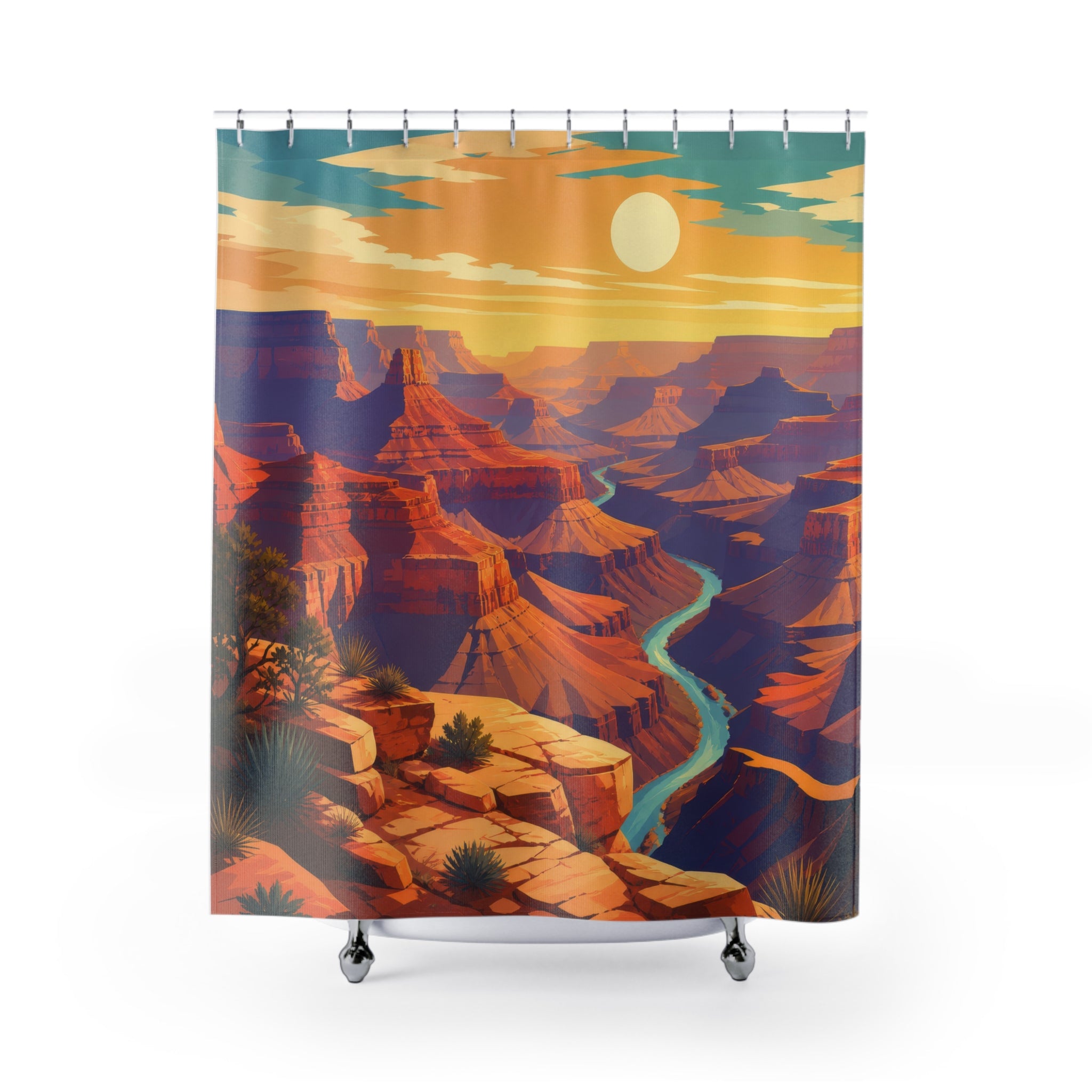 Graphic Southwest Canyon Shower Curtain