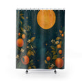 Gilded Citrus Sun Decorative Shower Curtain