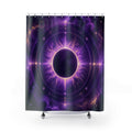 Purple Eclipse Halo Shower Curtain