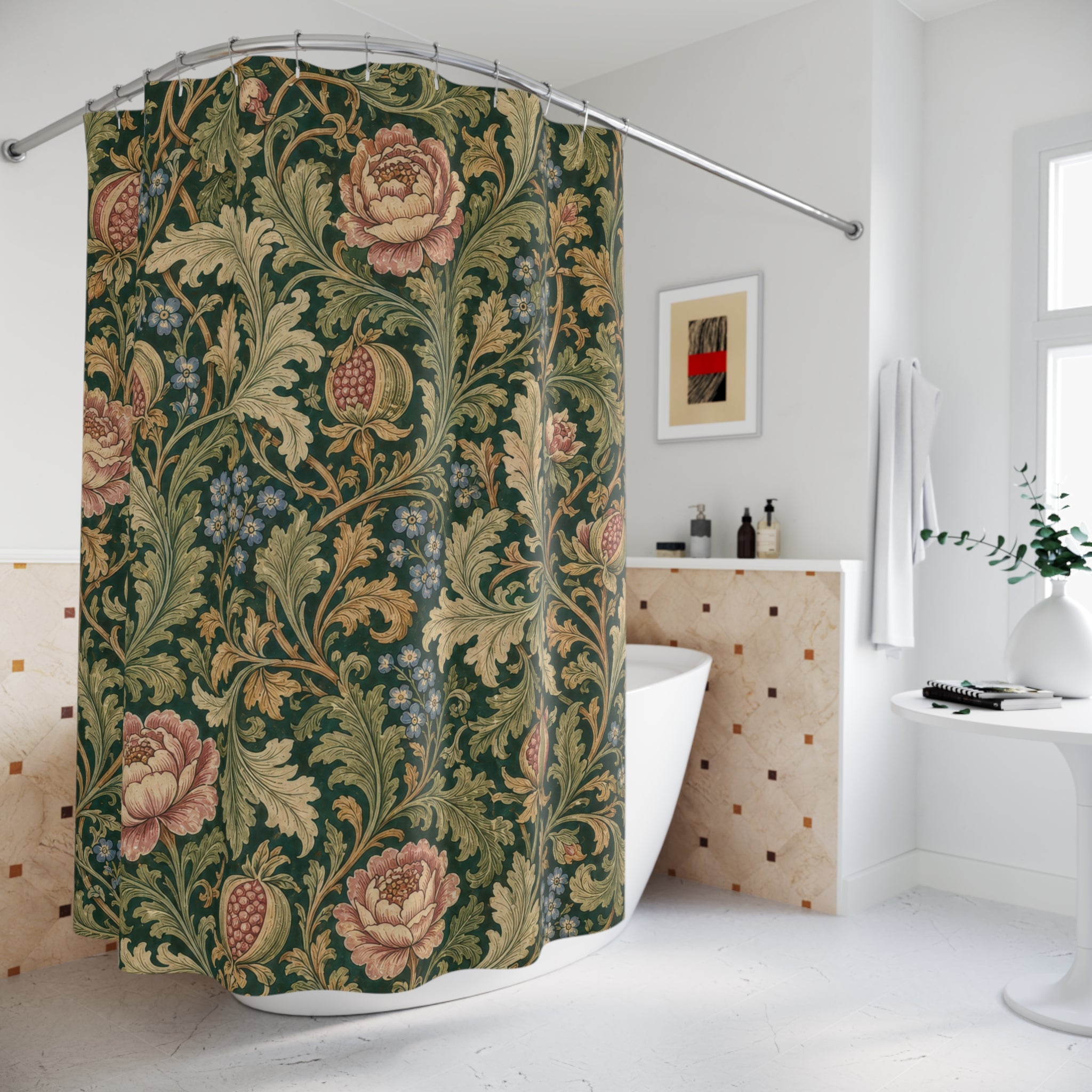William Morris Rose Shower Curtain
