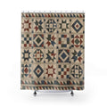 Patchwork Star Quilt Shower Curtain