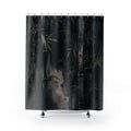 Dark Bamboo Botanical Shower Curtain