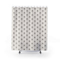 Grey Damask Shower Curtain – Warm Neutral Ogee