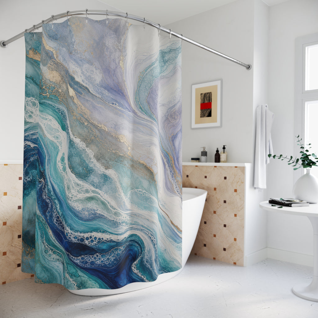 Tidal Marble Dream Shower Curtain
