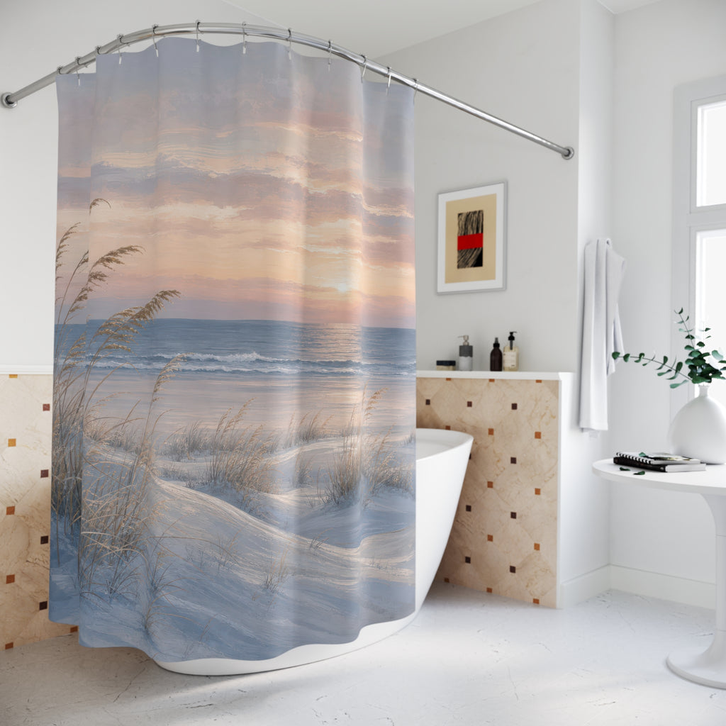 Winter Dune Beachy Shower Curtain