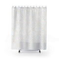 White Opal Lattice Shower Curtain