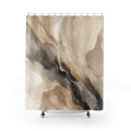 Neutral Mineral Watercolor Shower Curtain