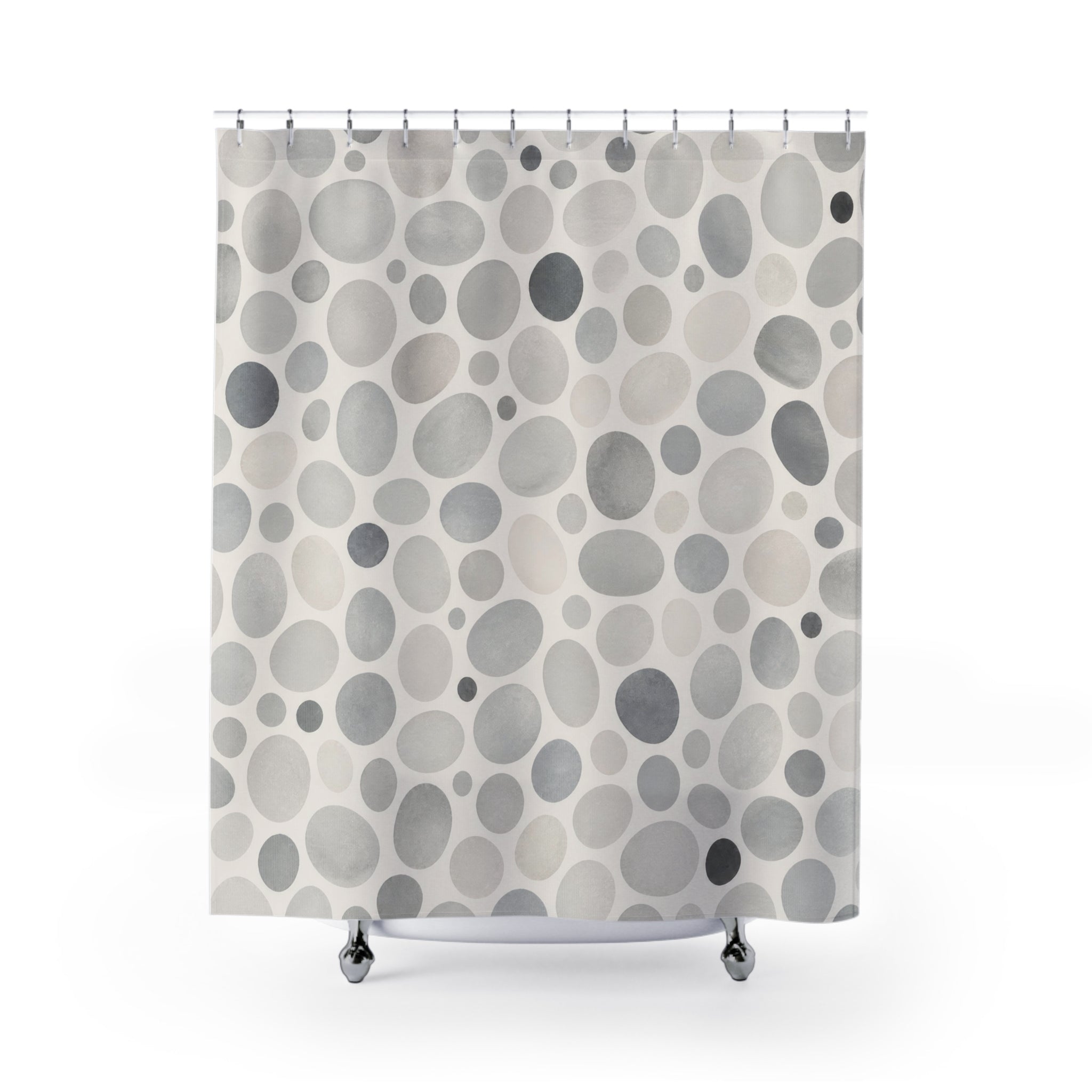 Modern Dot Circle Shower Curtain