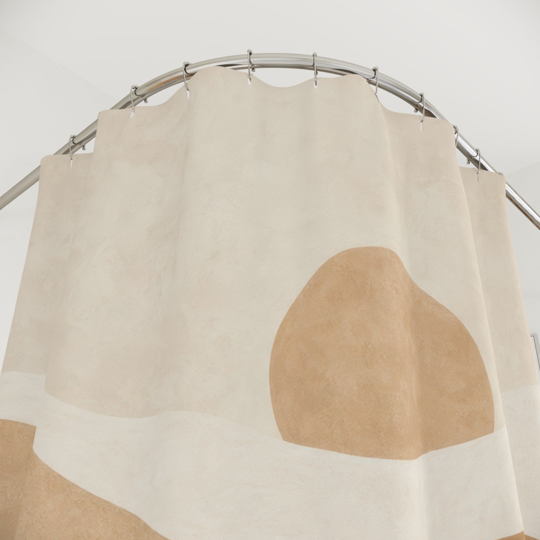 Brown Beige Desert Hills Shower Curtain