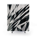 Sharp Diagonal Stripe Shower Curtain