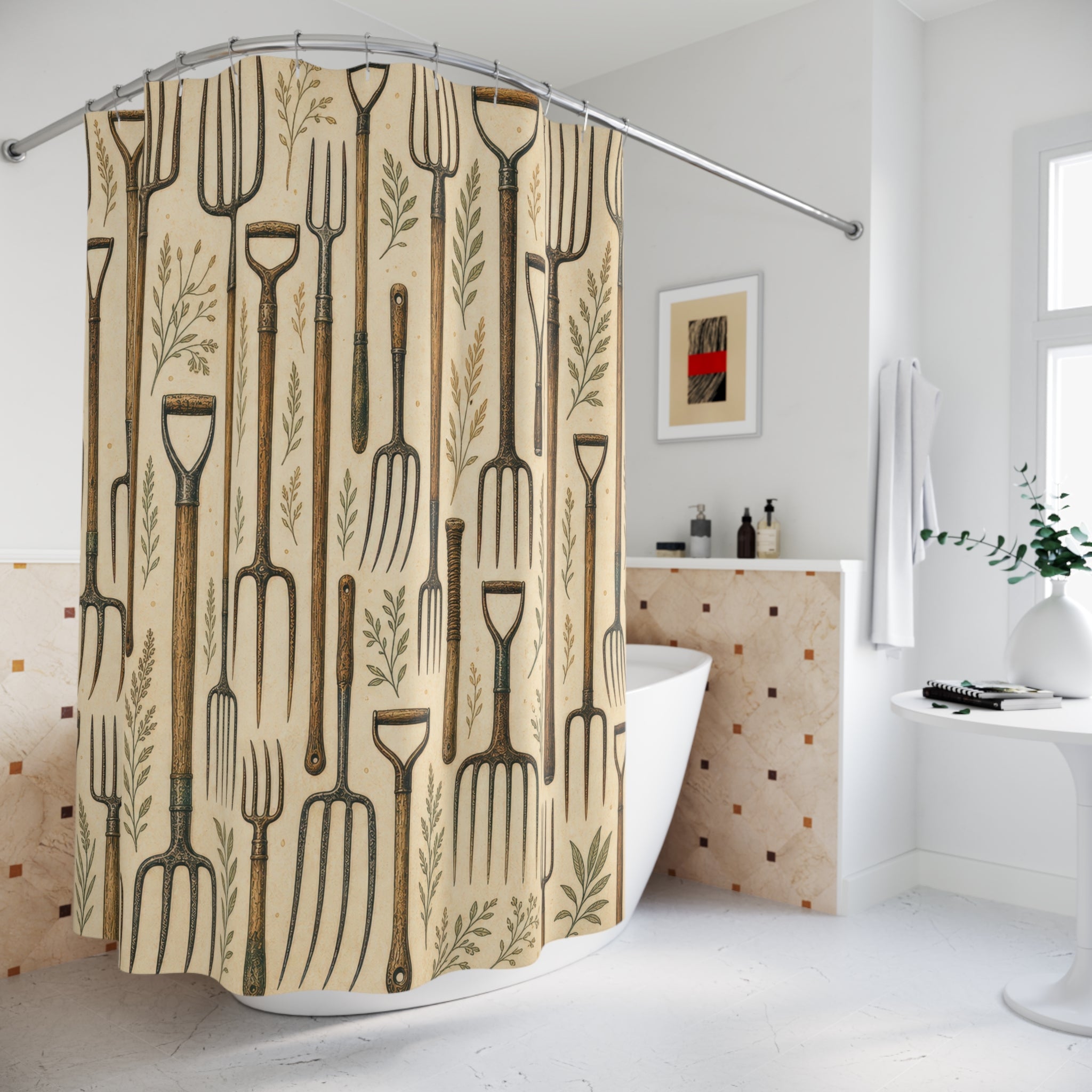 Unique Kitchen Shower Curtain