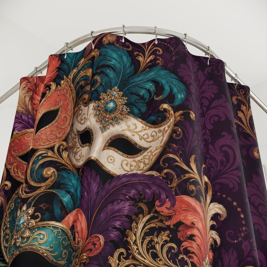 Baroque Masquerade Shower Curtain