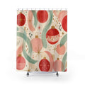 Retro Ornament Christmas Shower Curtain