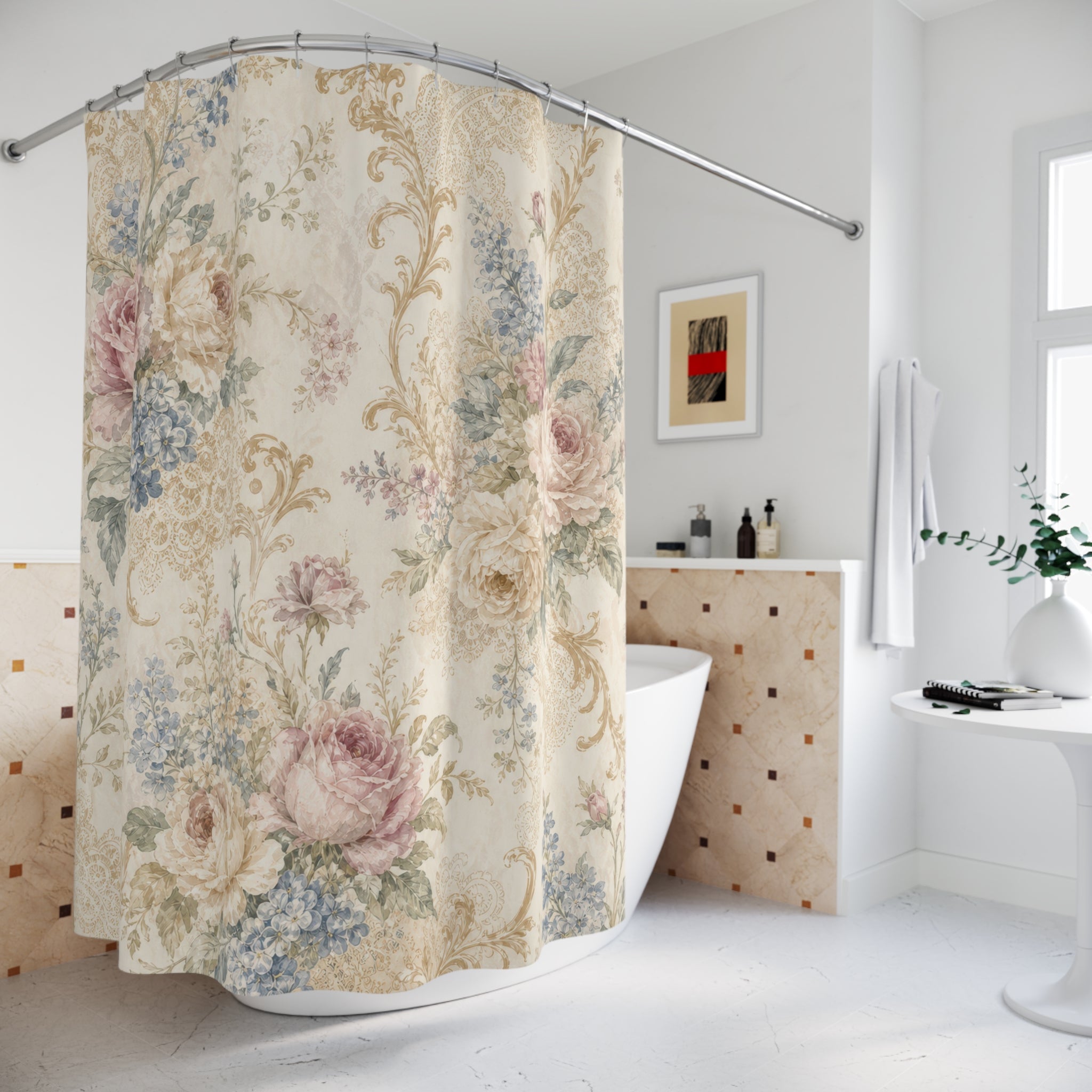 Painterly Edwardian Shower Curtain
