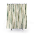 Jade Vertical Stroke Shower Curtain