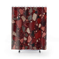 Red Terrazzo Shower Curtain