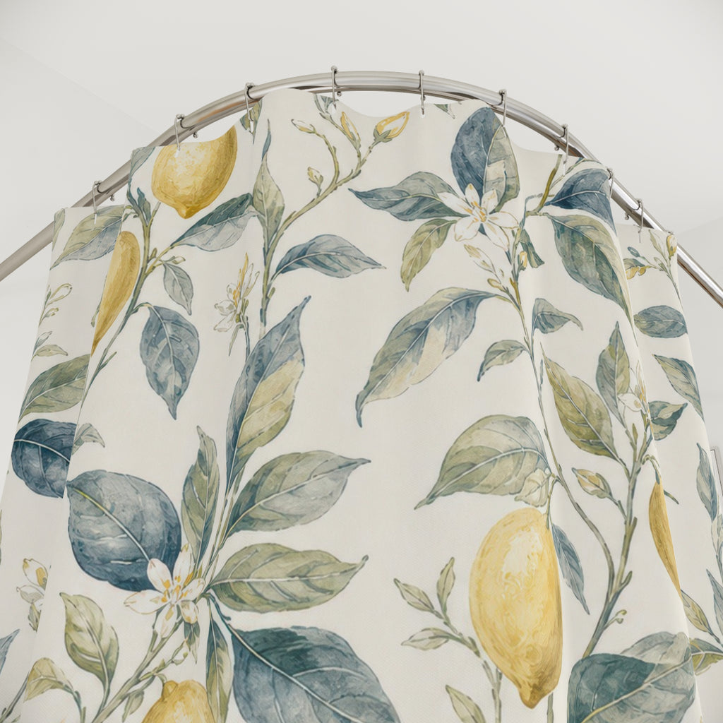 French Country Citrus Branch Shower Curtain
