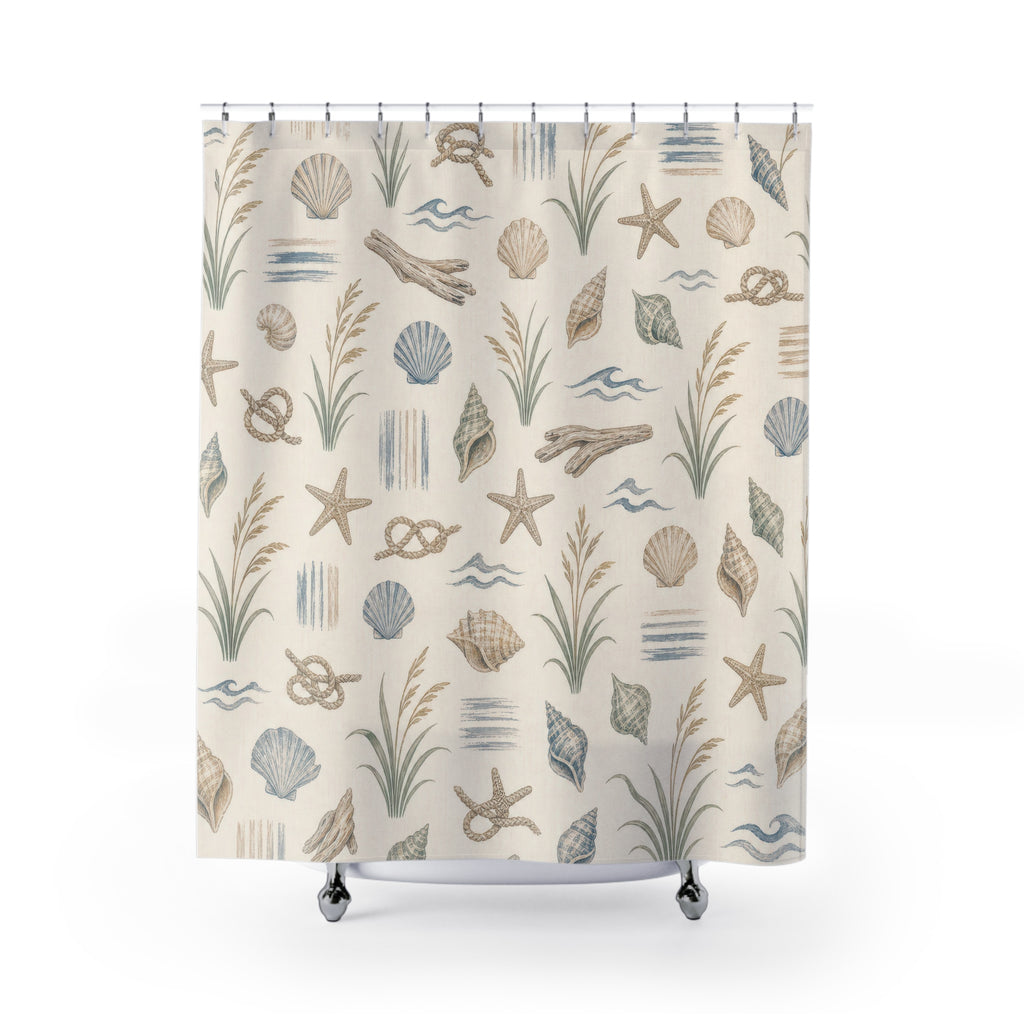 Beach Coastal Shower Curtain