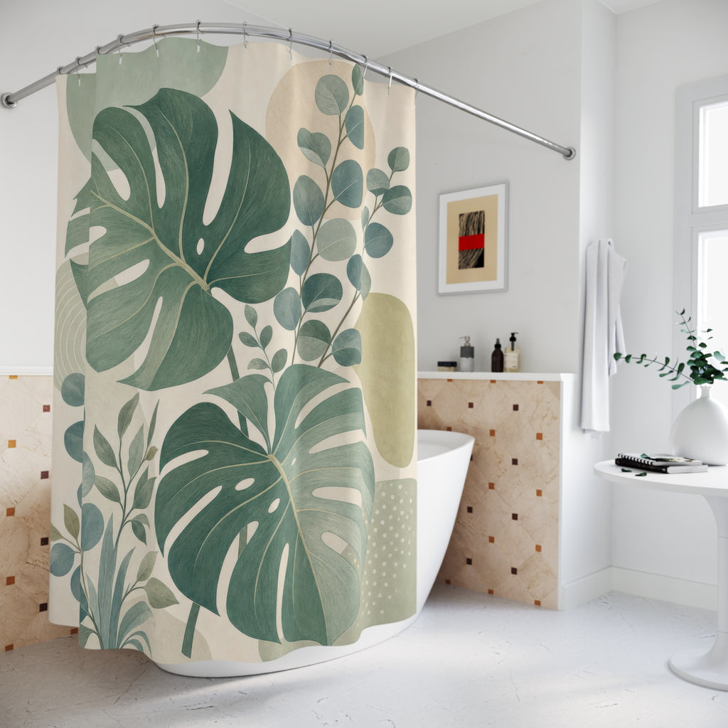 Botanical Green Shower Curtain