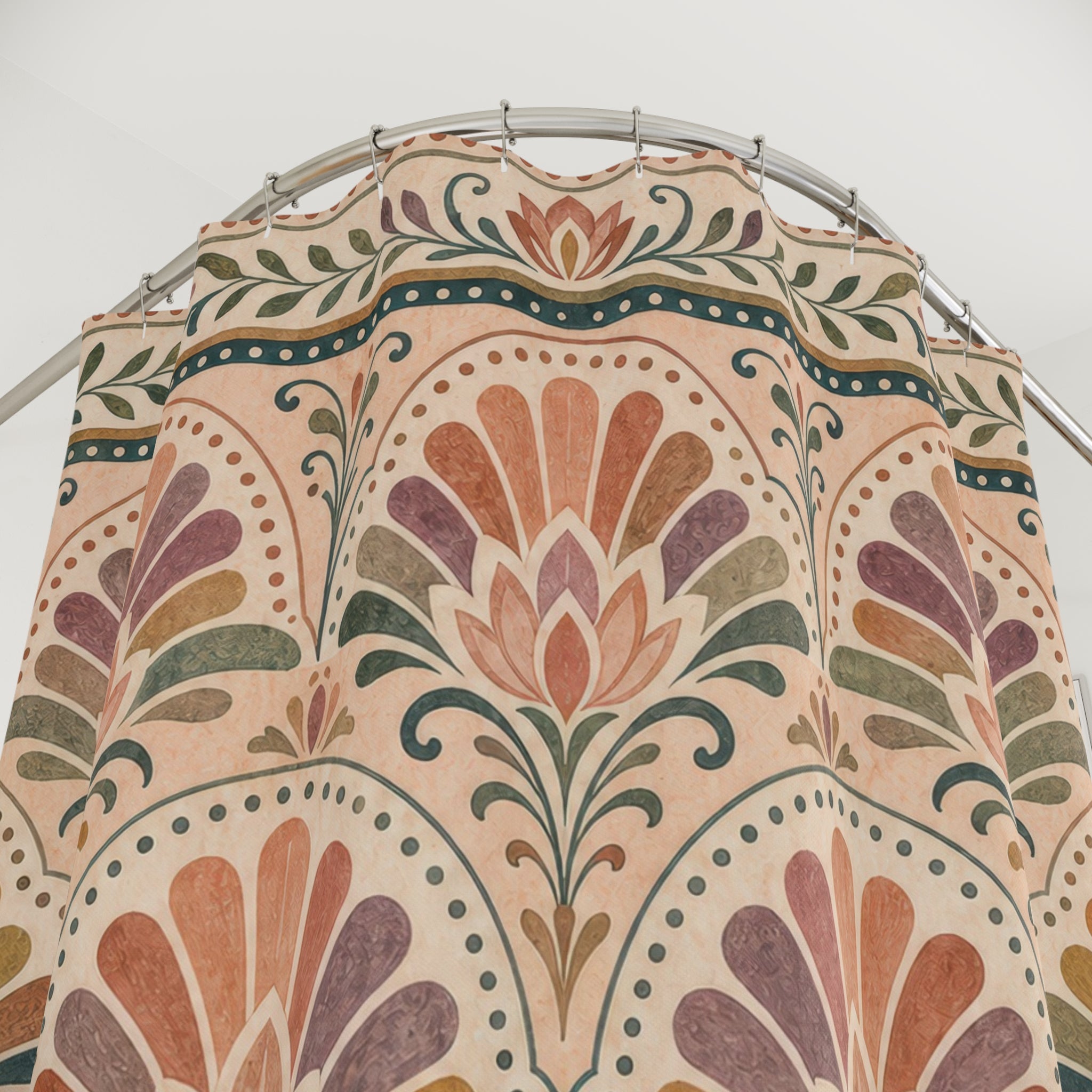 Art Nouveau Scallop Shower Curtain