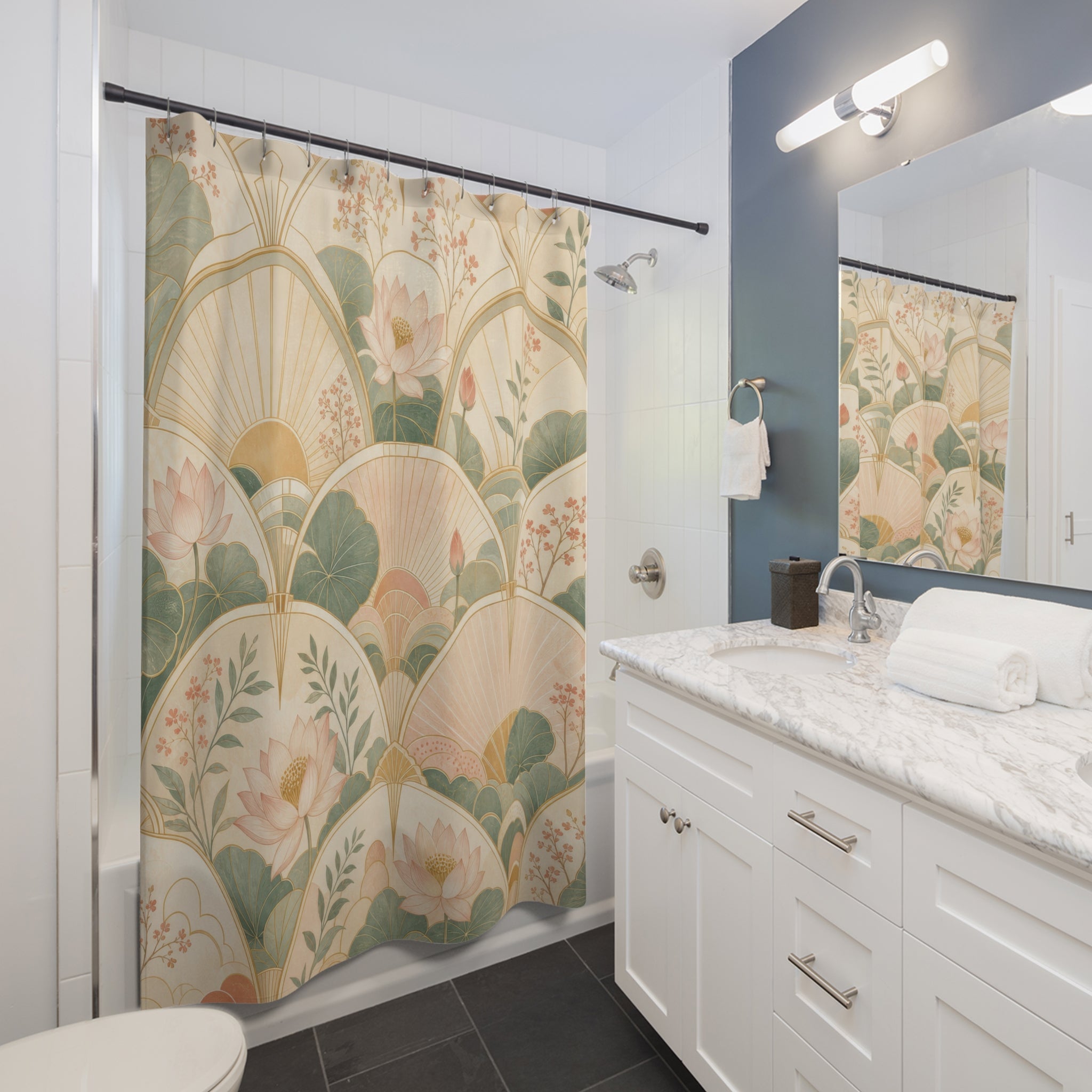 Unique Art Deco Shower Curtain