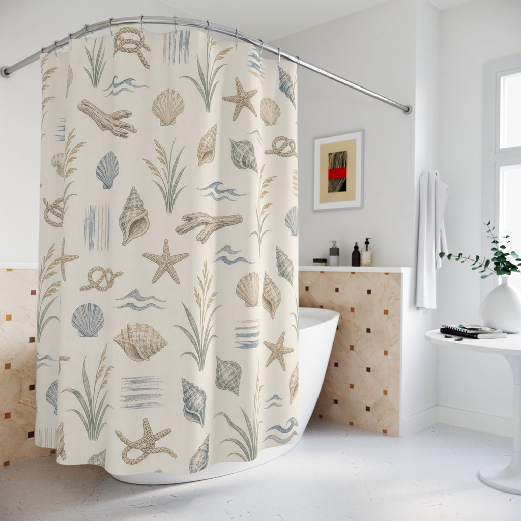 Beach Coastal Shower Curtain