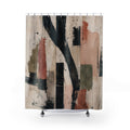 Muted City Shapes Shower Curtain