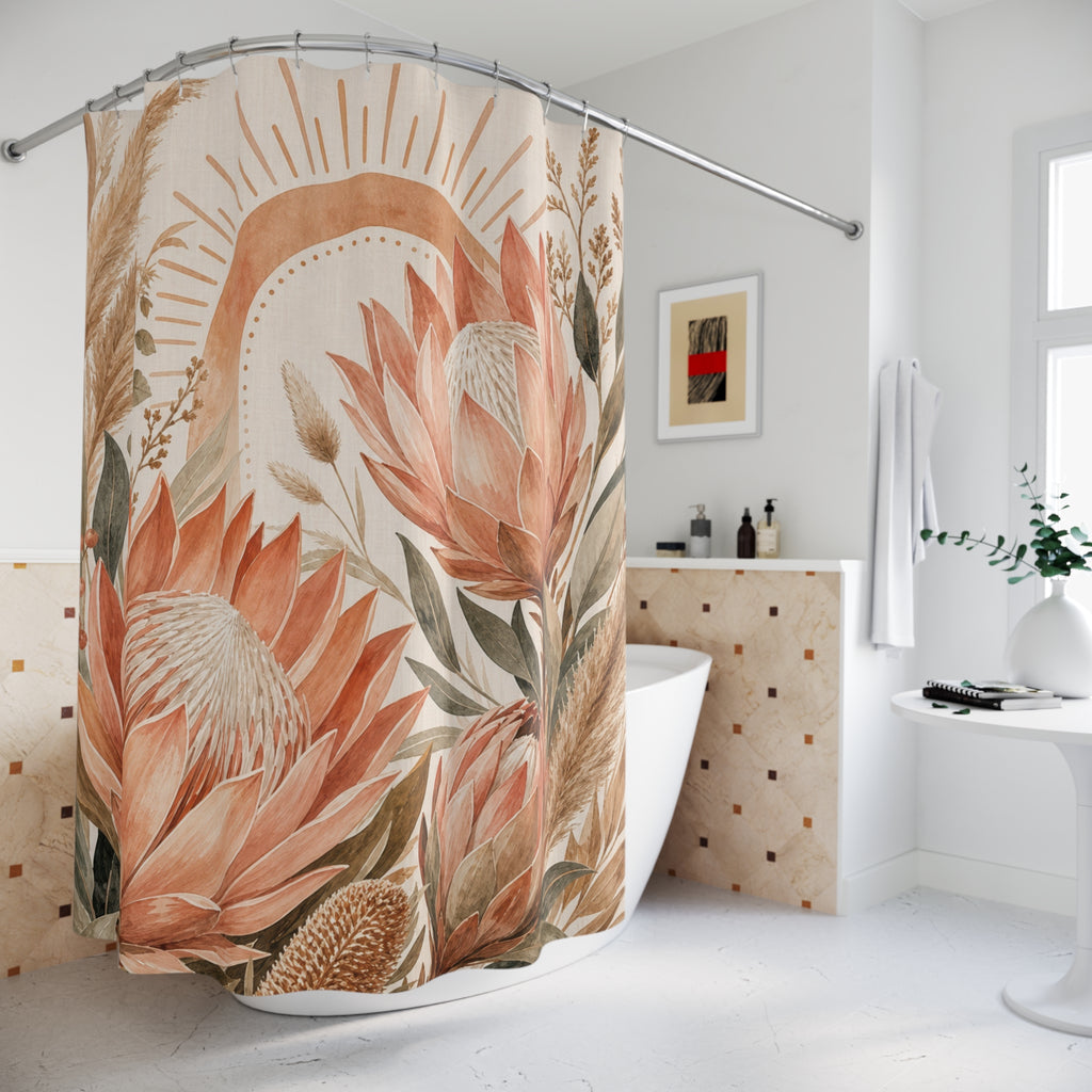 Protea Desert Flower Shower Curtain
