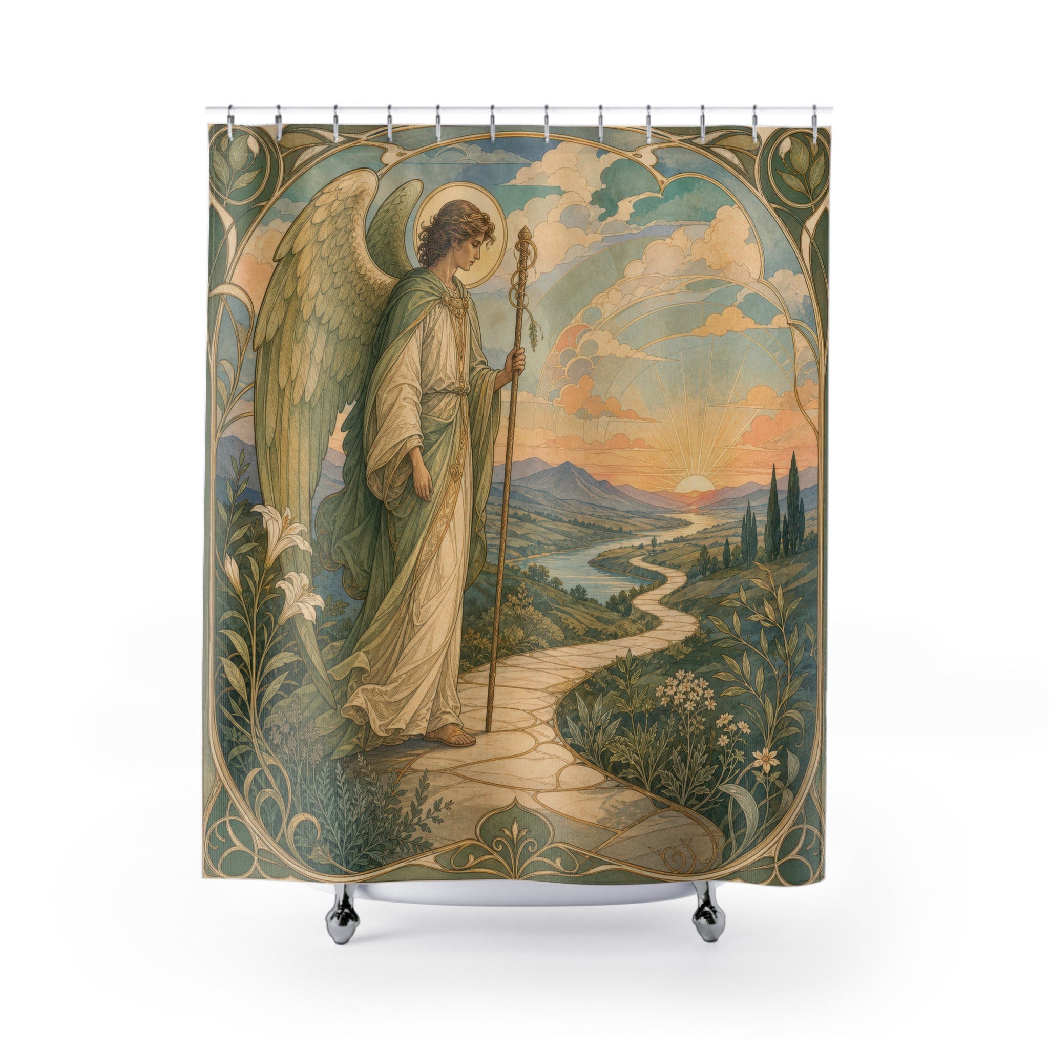 Raphael Angel Shower Curtain