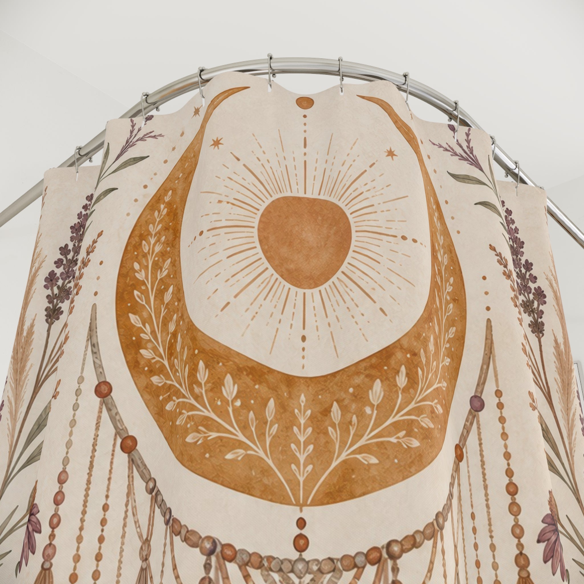 Boho Moon Shower Curtain