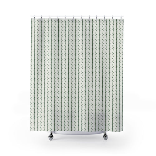 Bamboo Shower Curtain – Green Stalk Chinoiserie