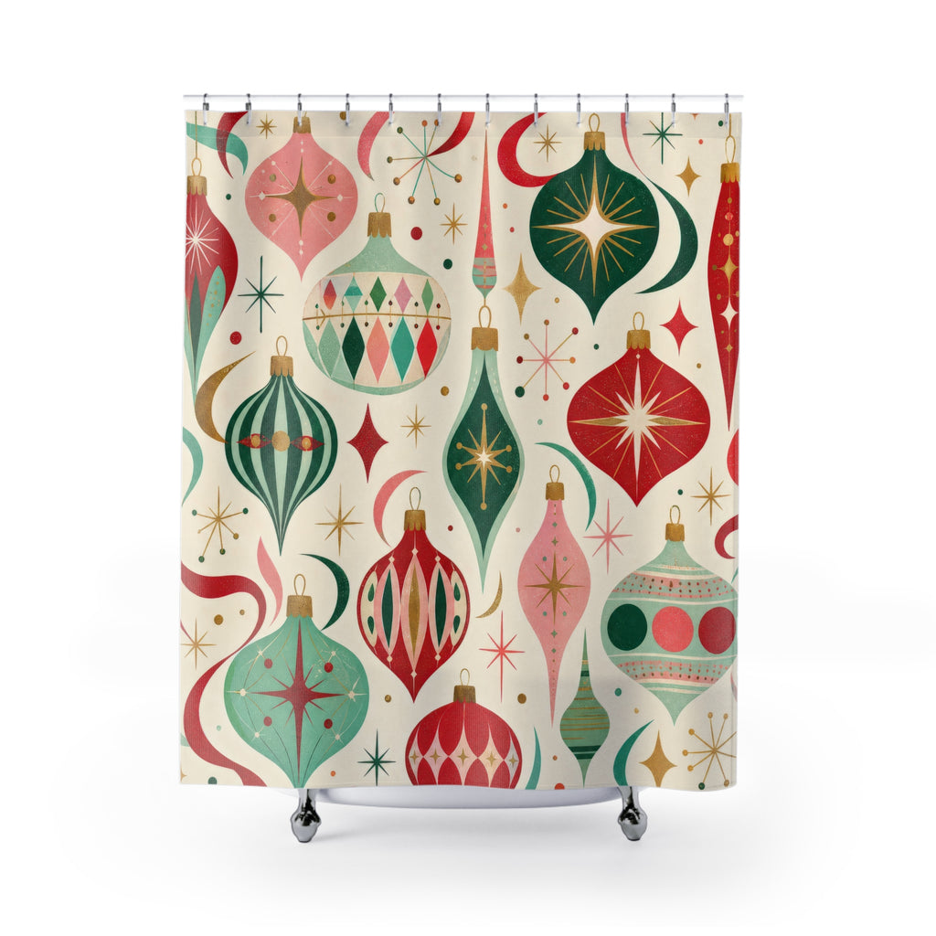 Retro Ornament Shower Curtain