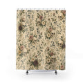 Skull Rose Gothic Floral Shower Curtain