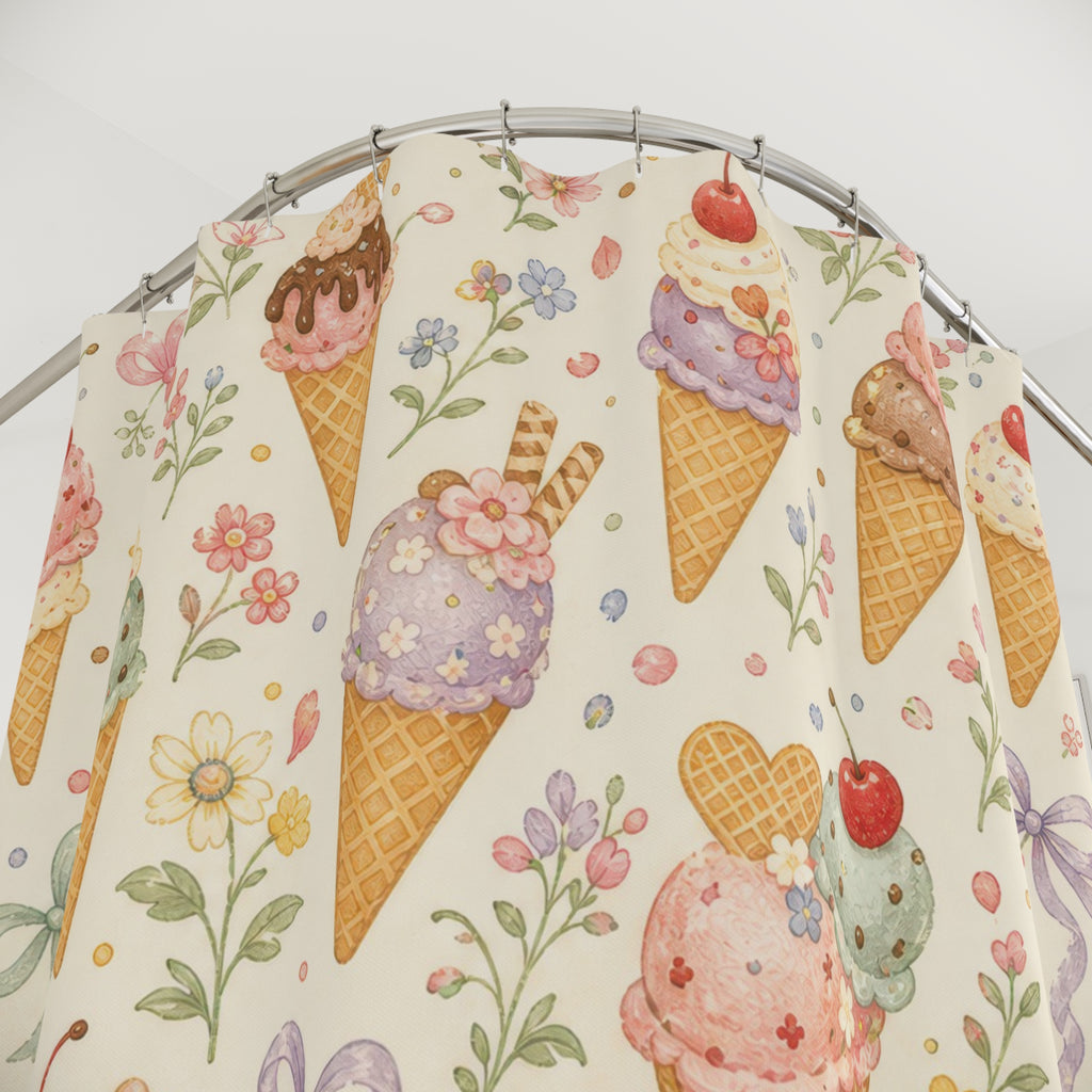 Ice Cream Cute Shower Curtain