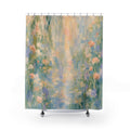 Monet Inspired Garden Impressionist Shower Curtain