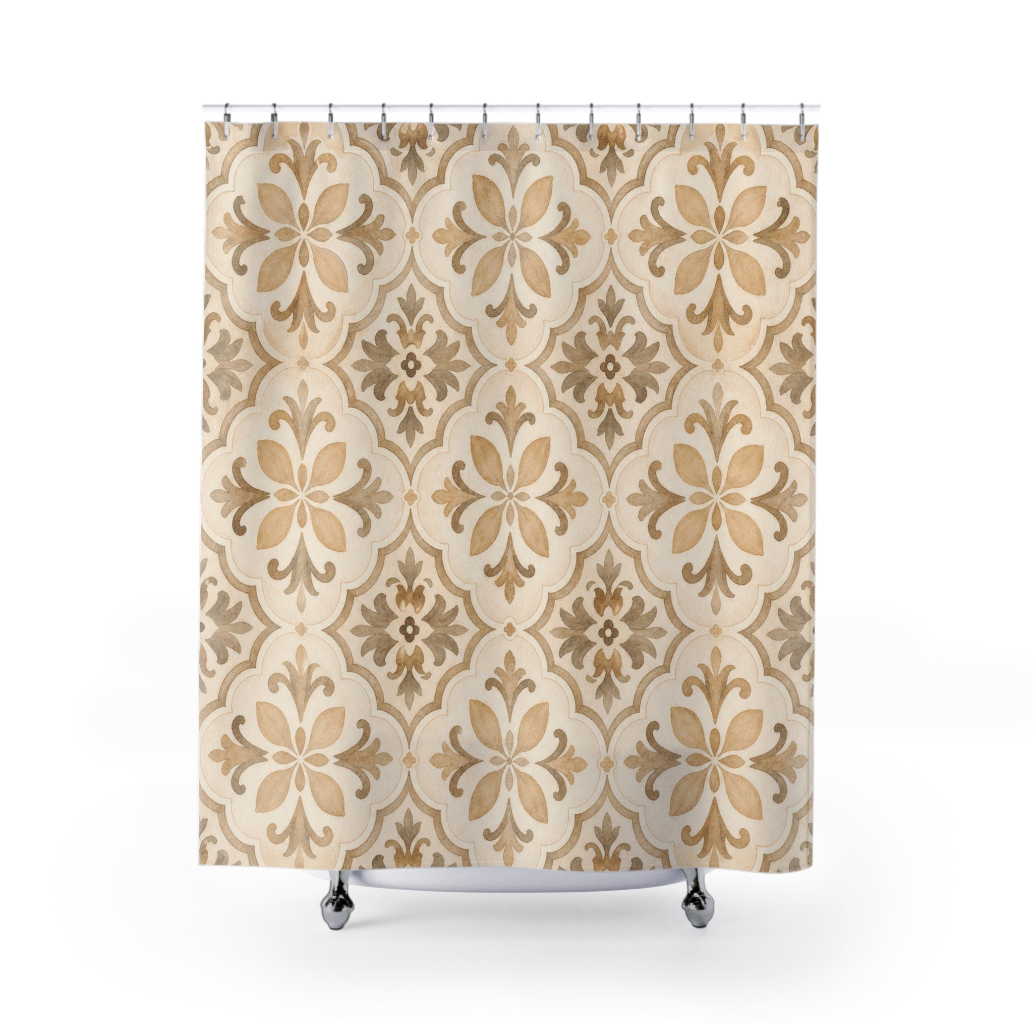 Vintage Tile Medallion Shower Curtain