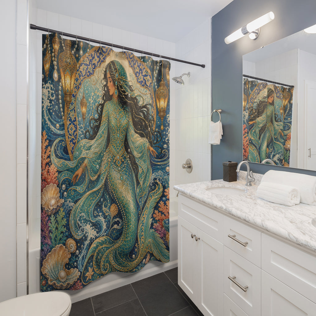 Lantern Ocean Fantasy Shower Curtain
