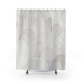 White Abstract Arches Shower Curtain