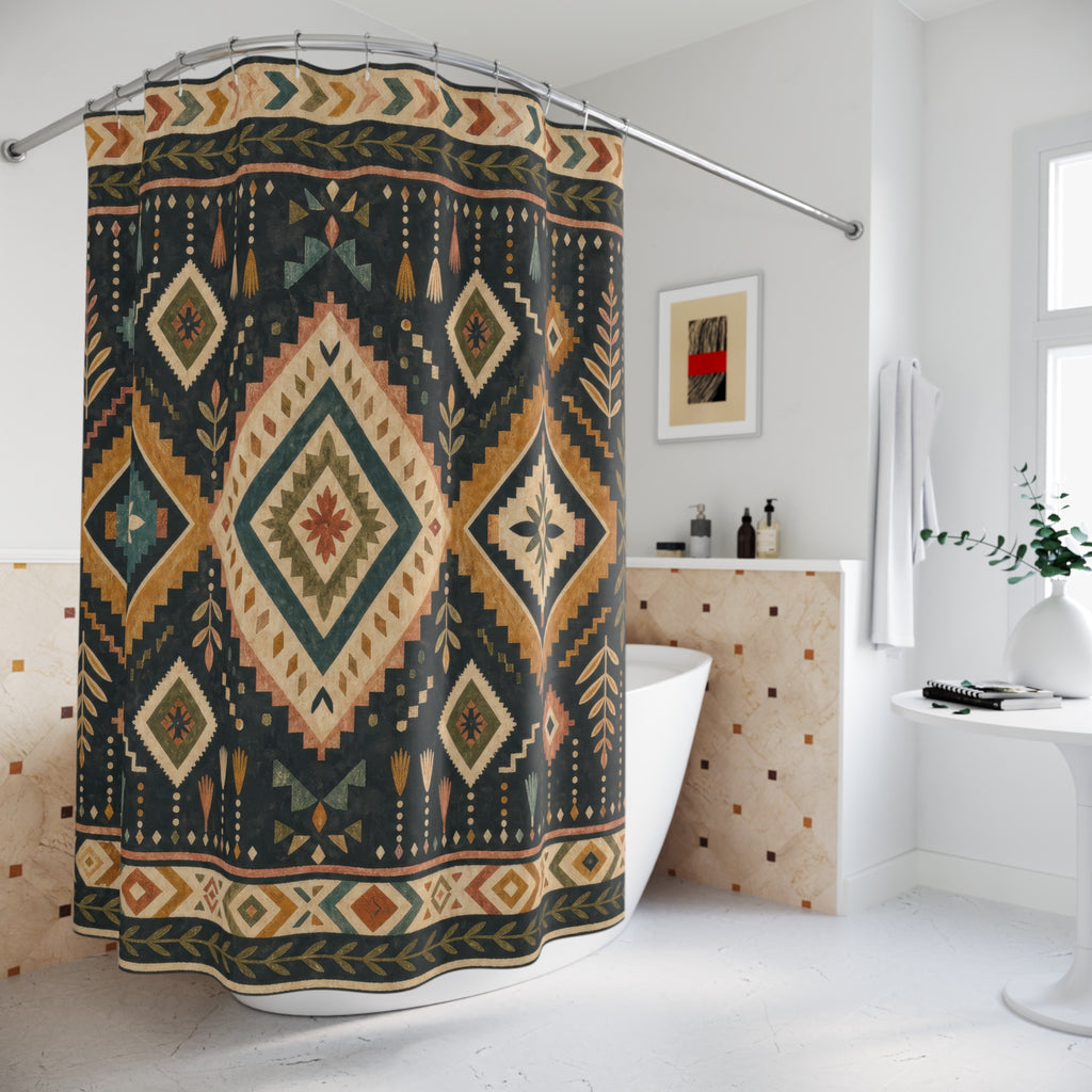 Southwestern Diamond Shower Curtain