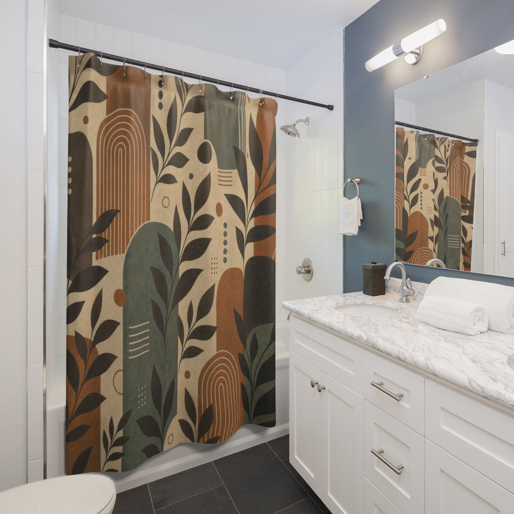 Brown Shower Curtain