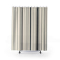 Fine Vertical Pinstripe Cluster Shower Curtain