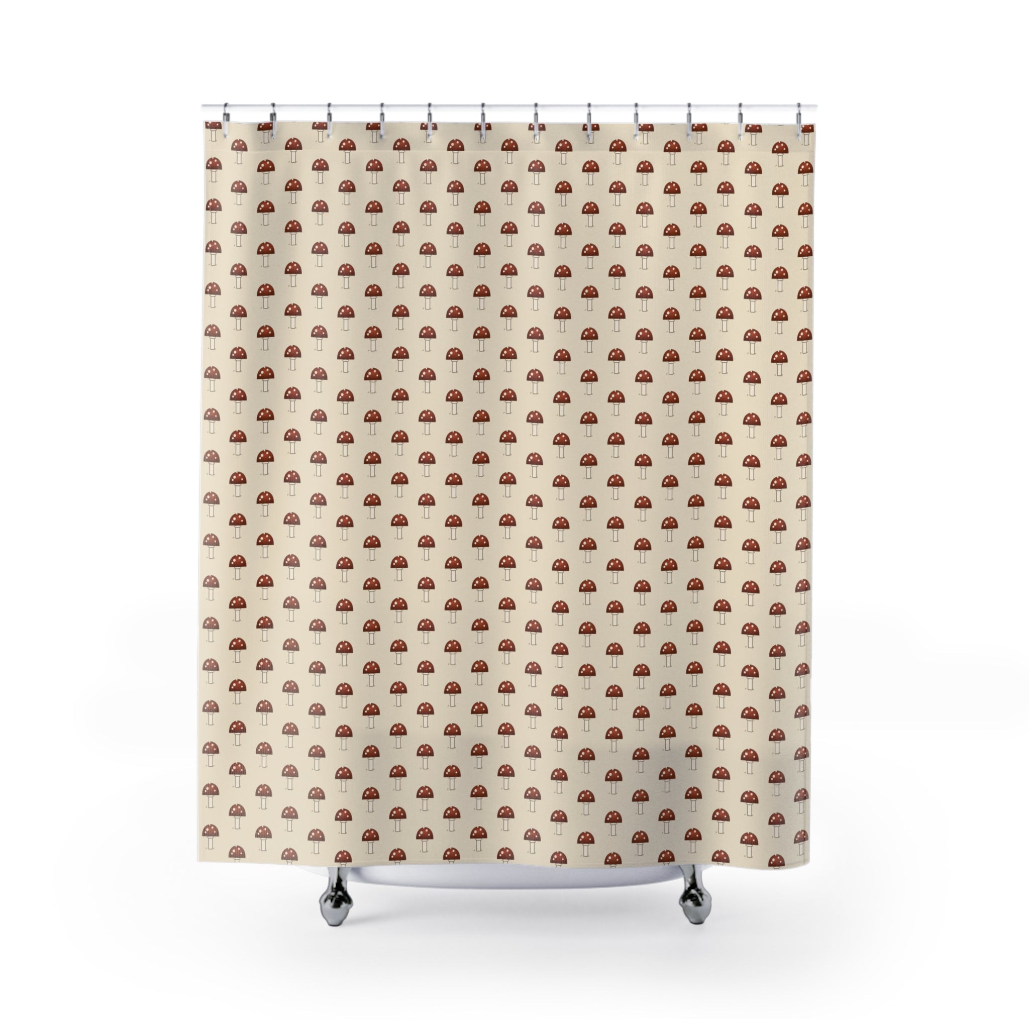 70s Mushroom Shower Curtain