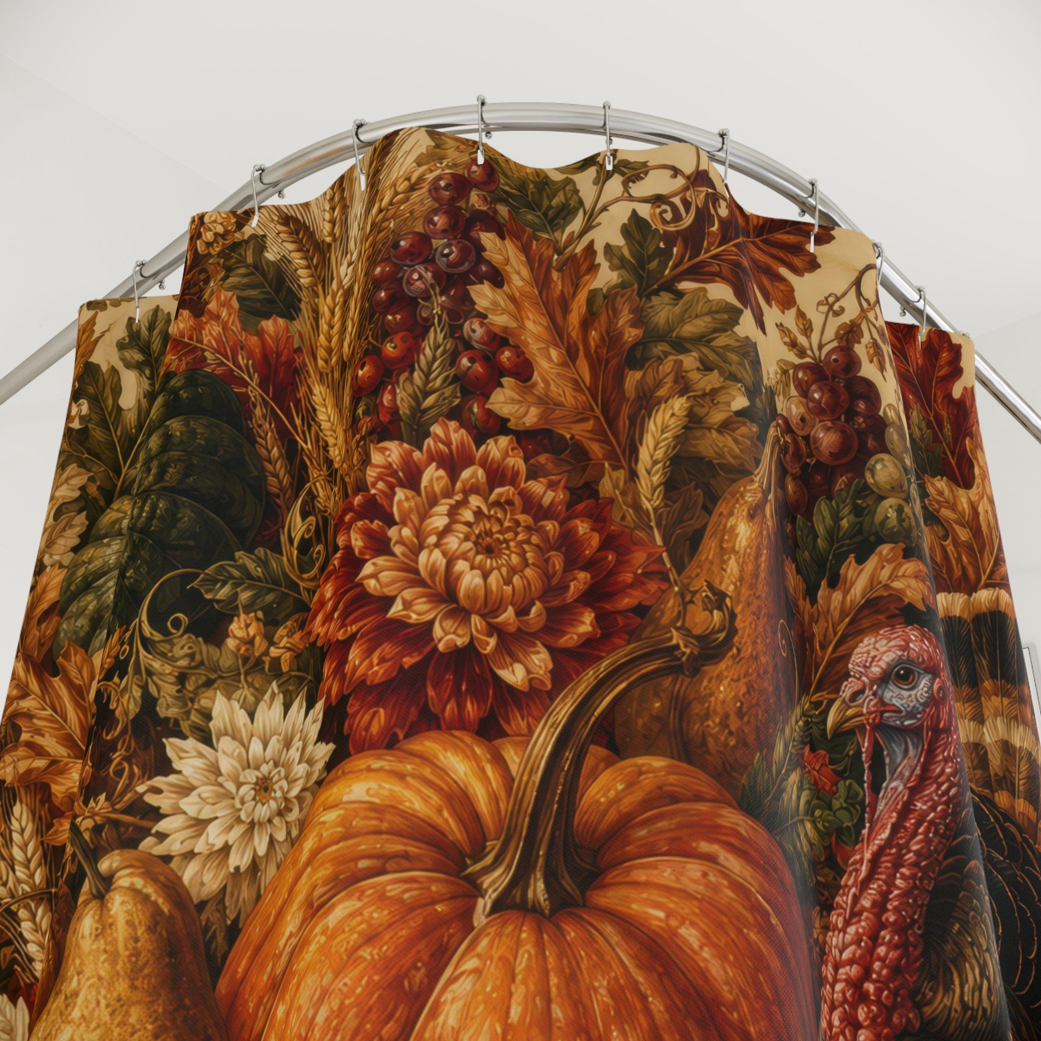 Thanksgiving Shower Curtain: Autumn Harvest