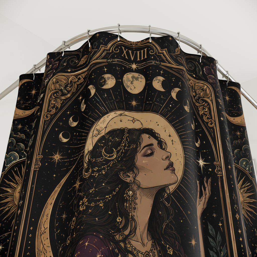 Tarot Shower Curtain: The Moon